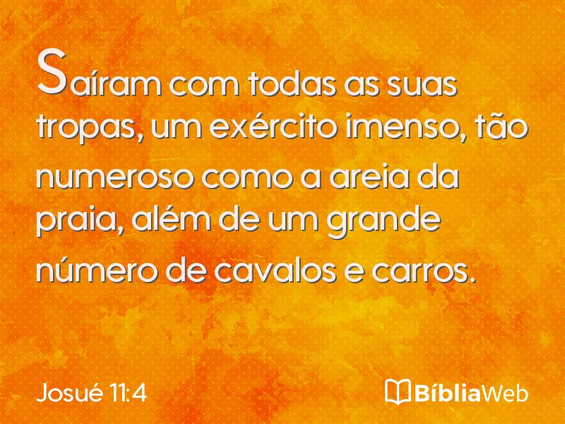 Josué 11:4 em imagem para compartilhar