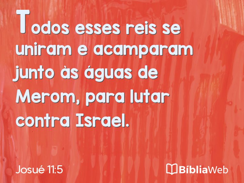Josué 11:5 em imagem para compartilhar
