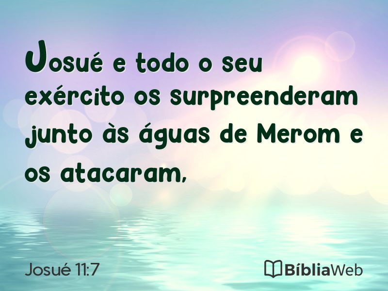 Josué 11:7 em imagem para compartilhar