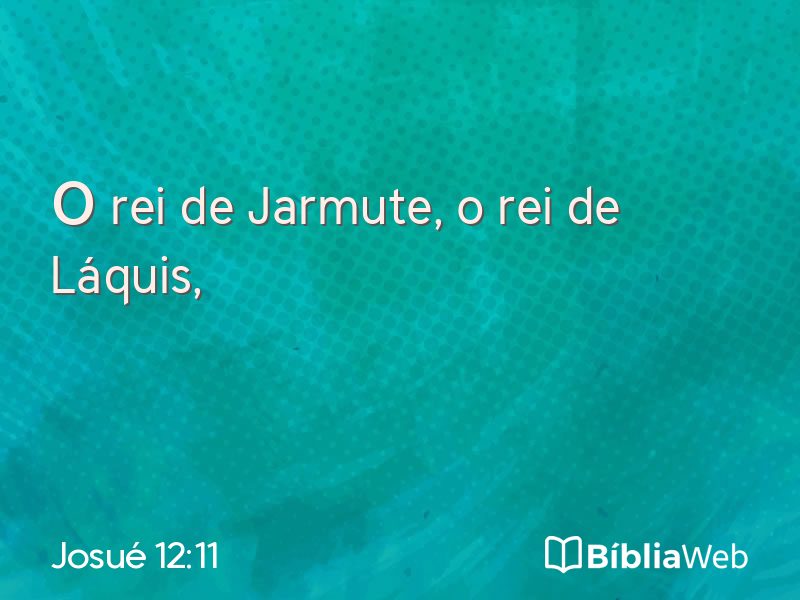 Josué 12:11 em imagem para compartilhar