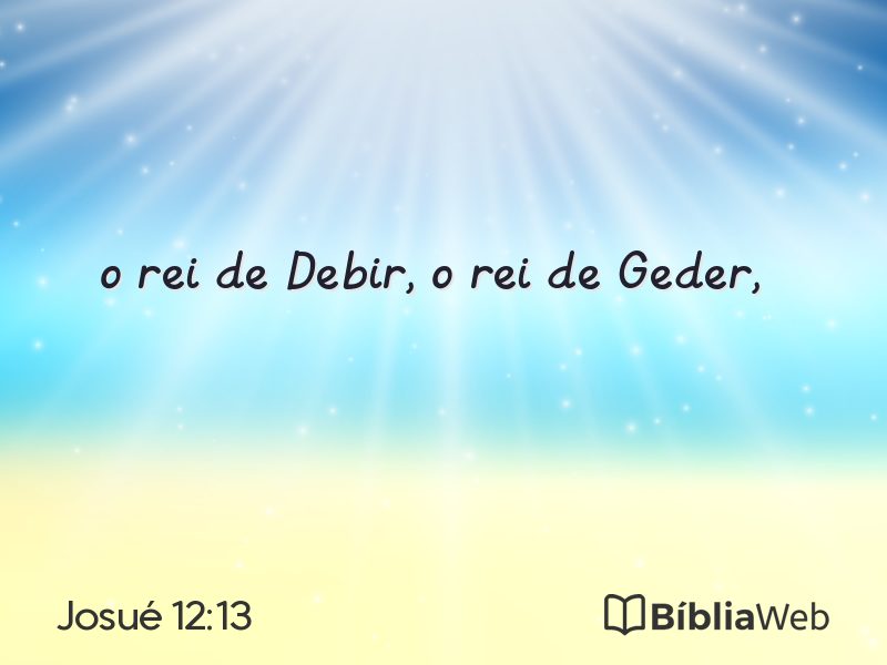 Josué 12:13 em imagem para compartilhar