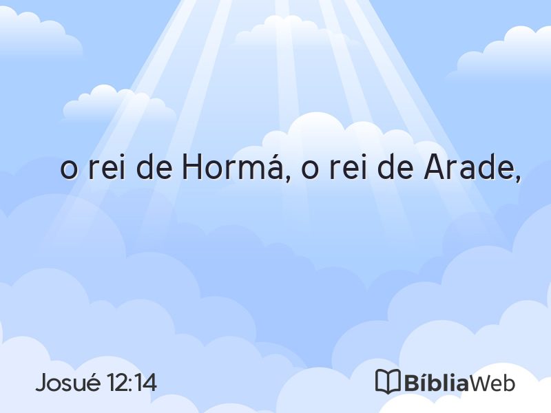 Josué 12:14 em imagem para compartilhar
