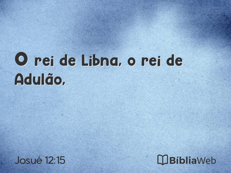 Josué 12:15 em imagem para compartilhar