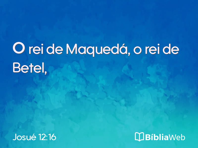 Josué 12:16 em imagem para compartilhar
