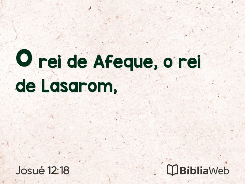 Josué 12:18 em imagem para compartilhar