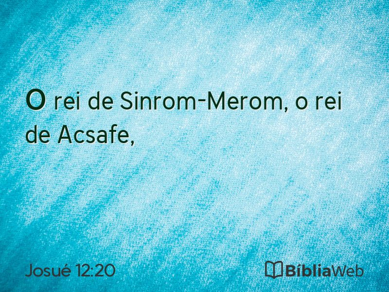 Josué 12:20 em imagem para compartilhar