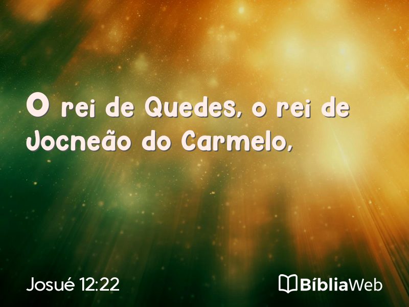 Josué 12:22 em imagem para compartilhar