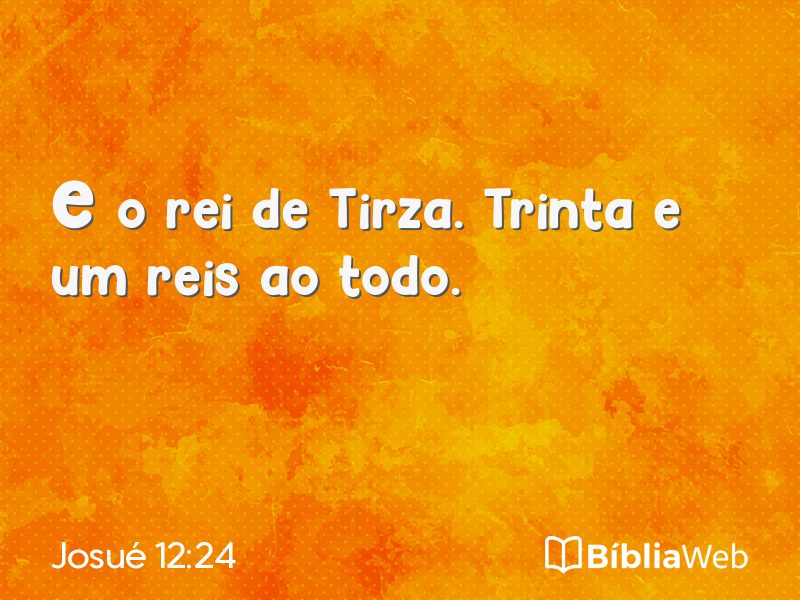 Josué 12:24 em imagem para compartilhar