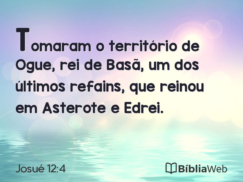 Josué 12:4 em imagem para compartilhar