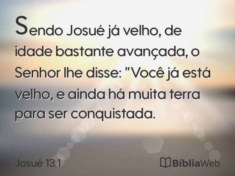 Josué 13:1 em imagem para compartilhar
