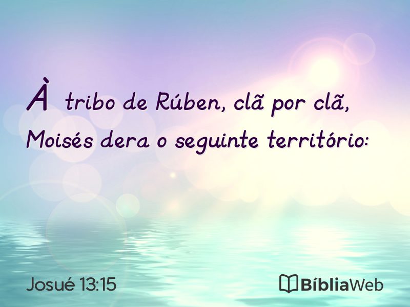 Josué 13:15 em imagem para compartilhar