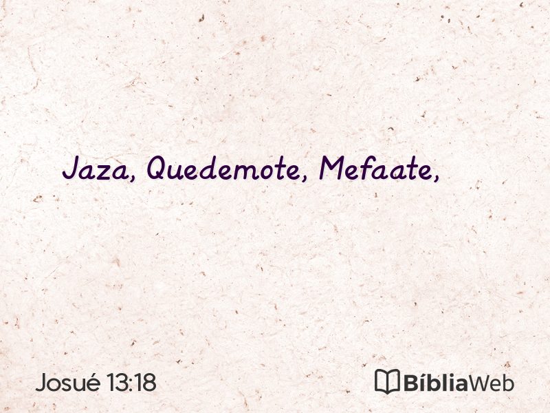 Josué 13:18 em imagem para compartilhar