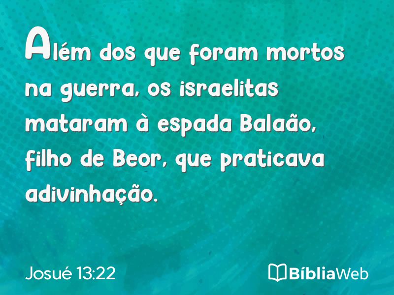 Josué 13:22 em imagem para compartilhar
