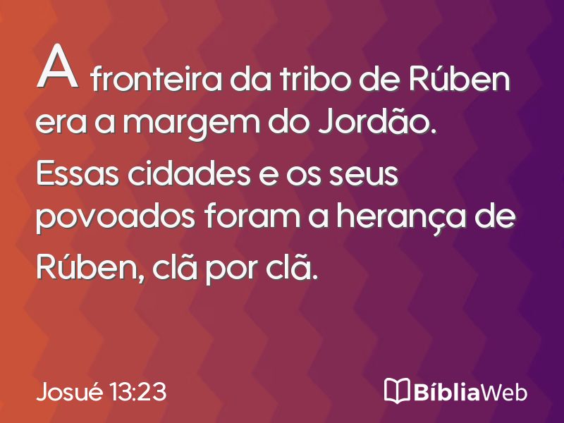 Josué 13:23 em imagem para compartilhar