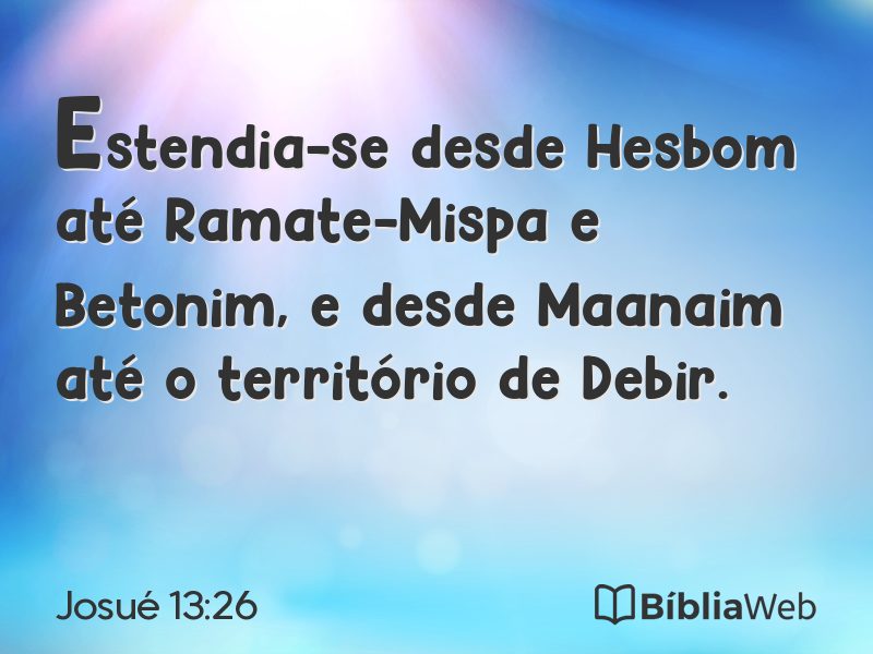 Josué 13:26 em imagem para compartilhar