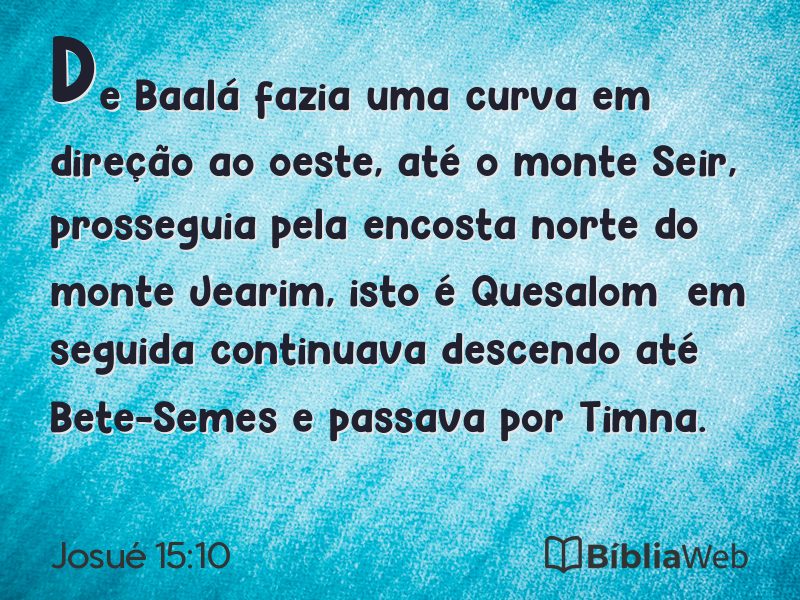 Josué 15:10 em imagem para compartilhar