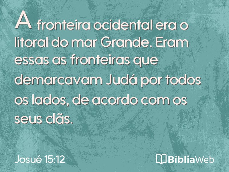 Josué 15:12 em imagem para compartilhar