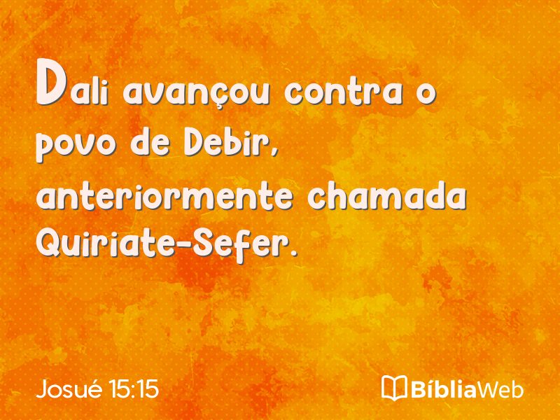 Josué 15:15 em imagem para compartilhar