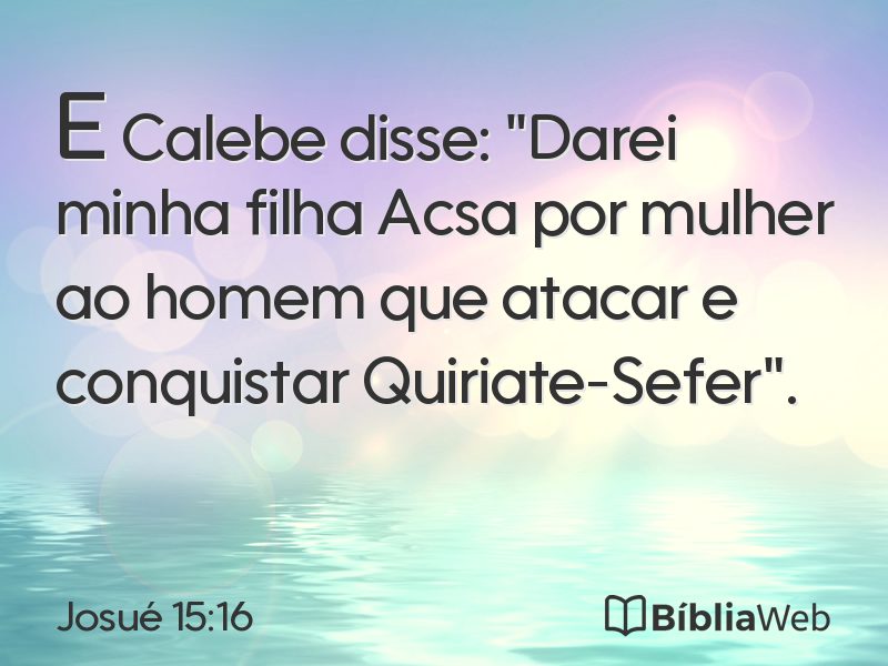 Josué 15:16 em imagem para compartilhar