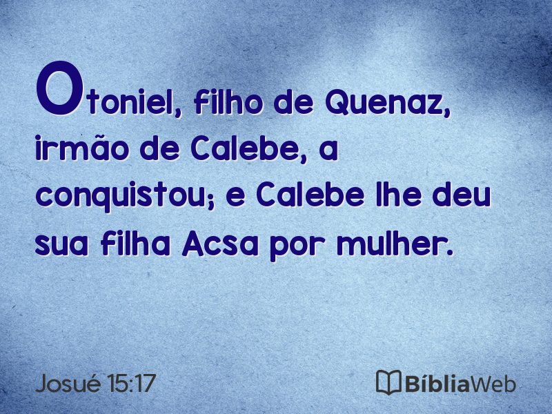 Josué 15:17 em imagem para compartilhar