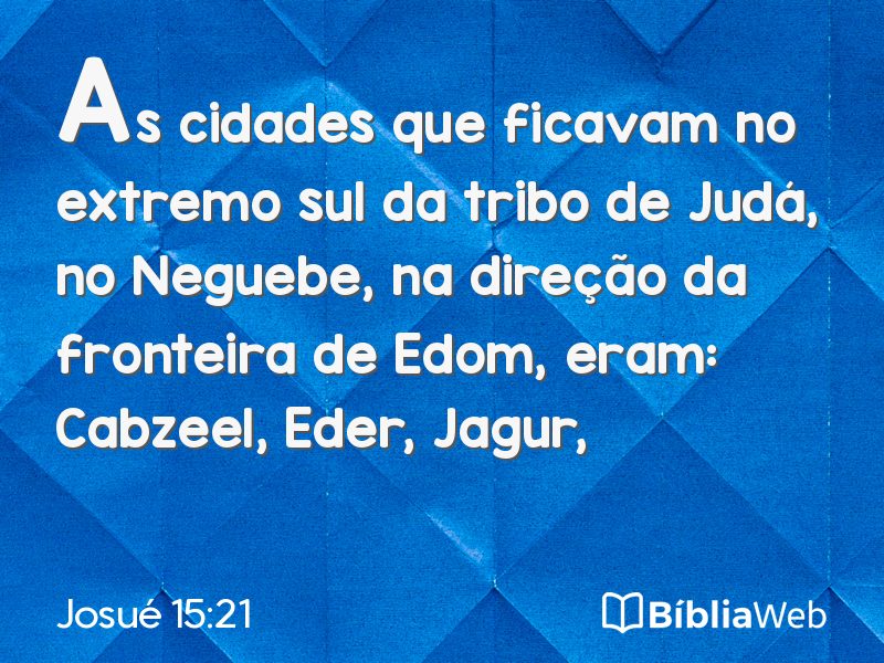Josué 15:21 em imagem para compartilhar