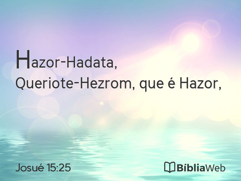 Josué 15:25 em imagem para compartilhar