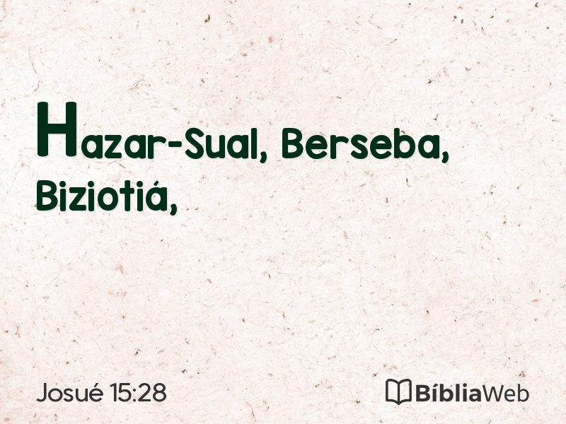 Josué 15:28 em imagem para compartilhar