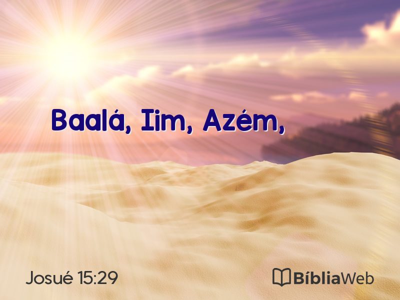 Josué 15:29 em imagem para compartilhar
