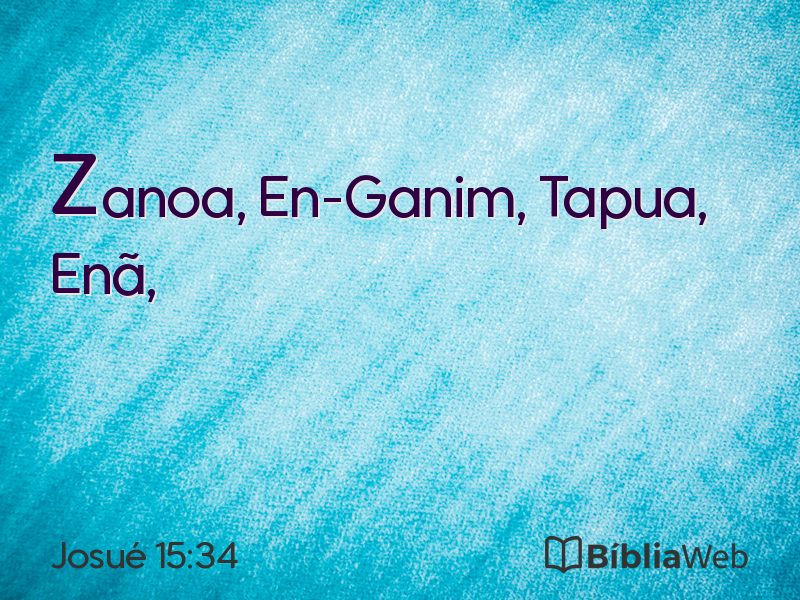 Josué 15:34 em imagem para compartilhar