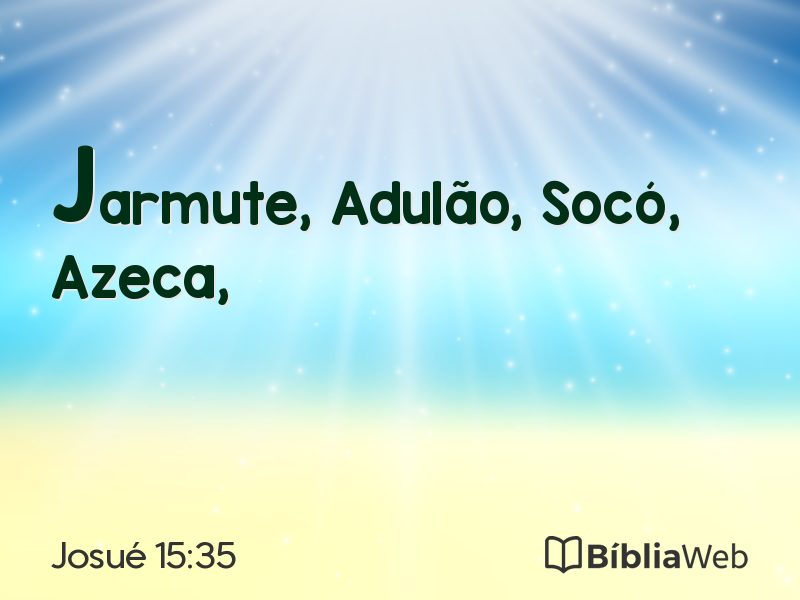 Josué 15:35 em imagem para compartilhar