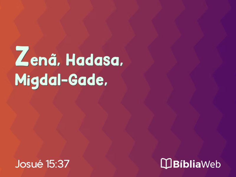 Josué 15:37 em imagem para compartilhar