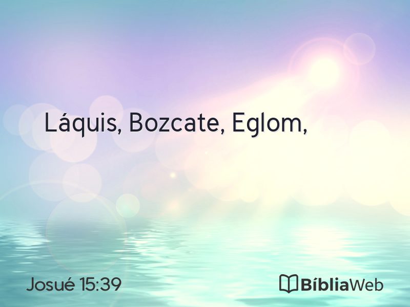 Josué 15:39 em imagem para compartilhar