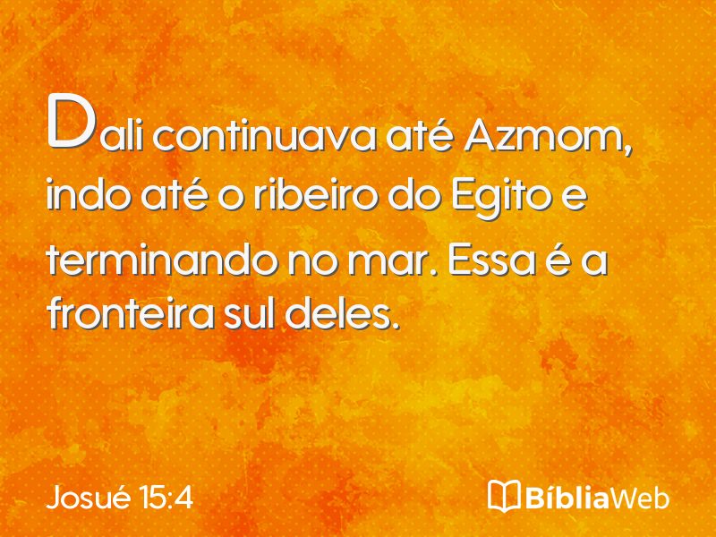 Josué 15:4 em imagem para compartilhar