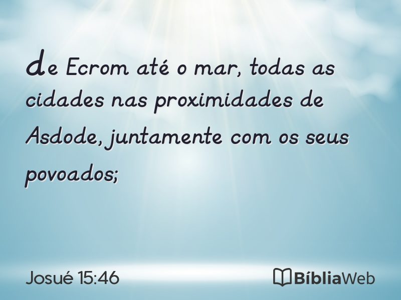 Josué 15:46 em imagem para compartilhar