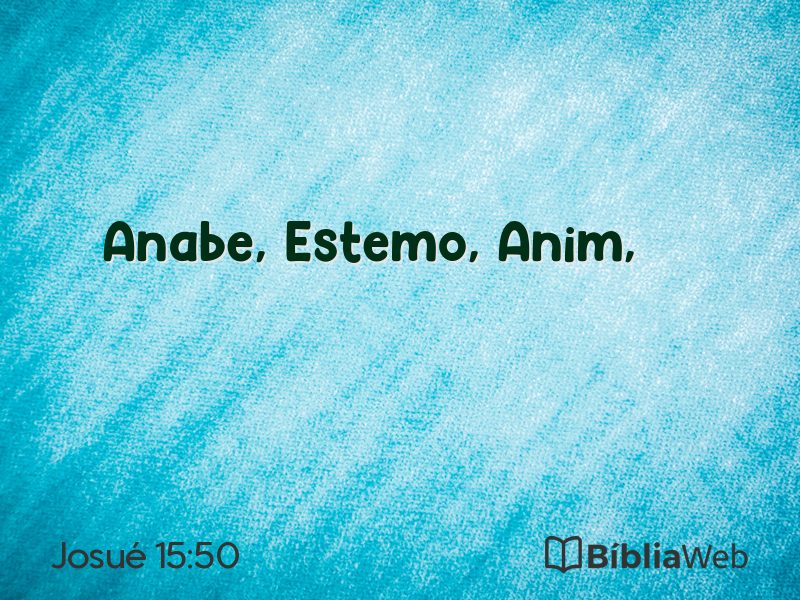 Josué 15:50 em imagem para compartilhar