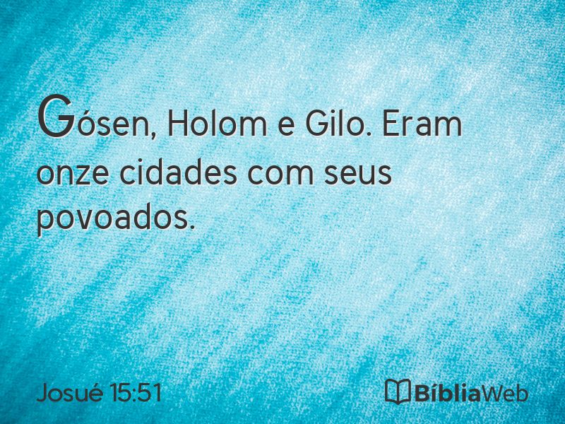 Josué 15:51 em imagem para compartilhar
