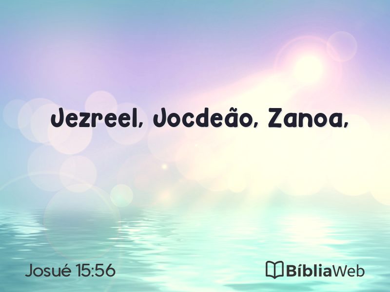 Josué 15:56 em imagem para compartilhar
