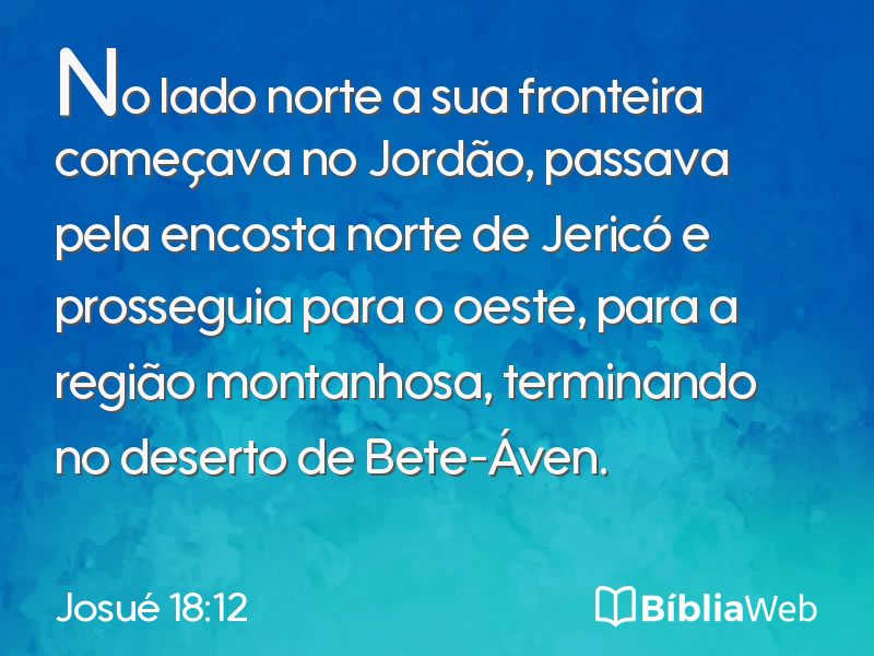 Josué 18:12 em imagem para compartilhar