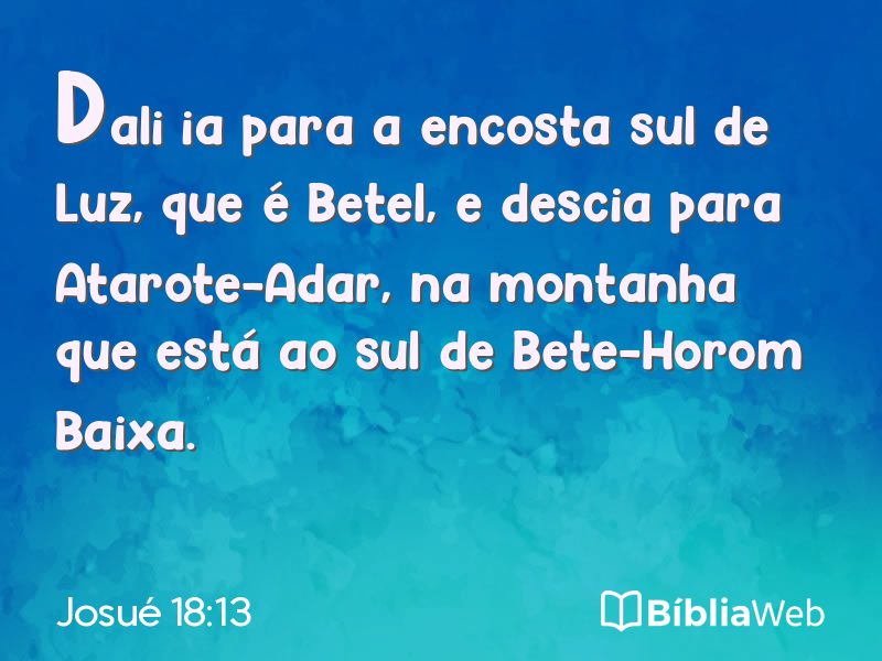 Josué 18:13 em imagem para compartilhar