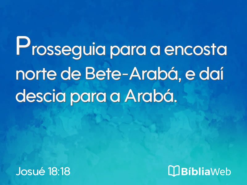 Josué 18:18 em imagem para compartilhar