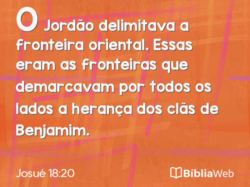 Josué 18:20 em imagem para compartilhar