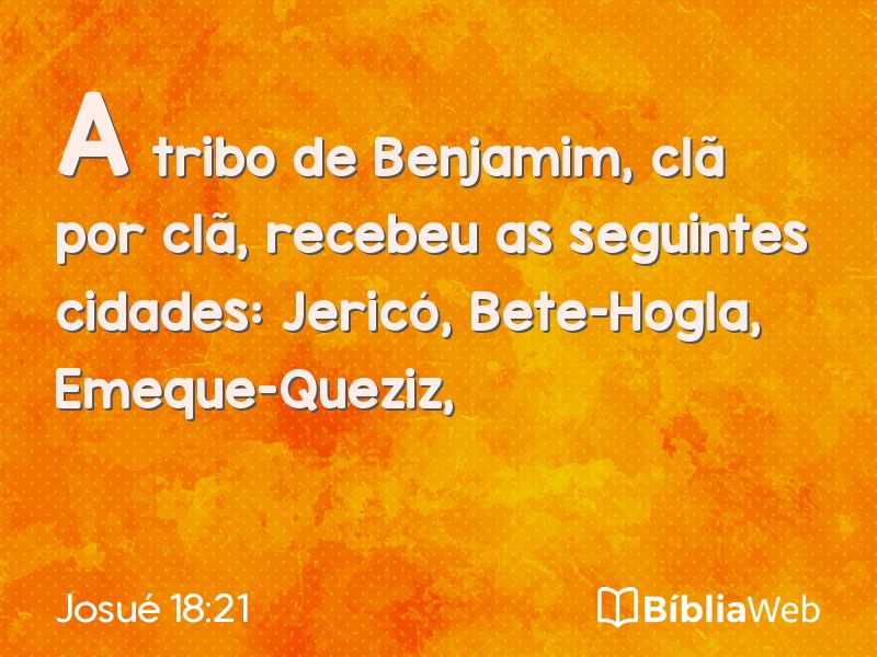 Josué 18:21 em imagem para compartilhar