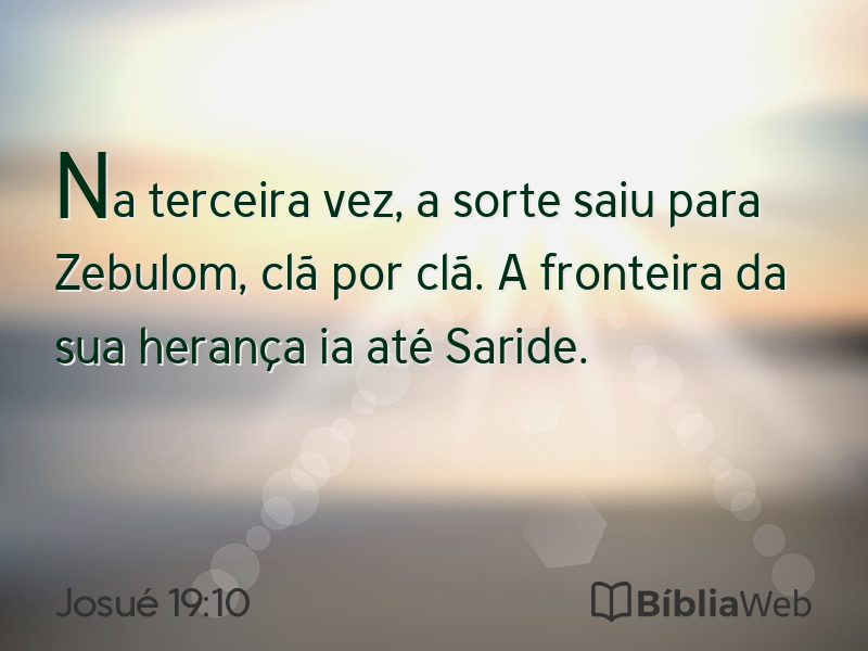 Josué 19:10 em imagem para compartilhar