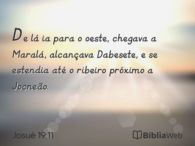 Josué 19:11 em imagem para compartilhar