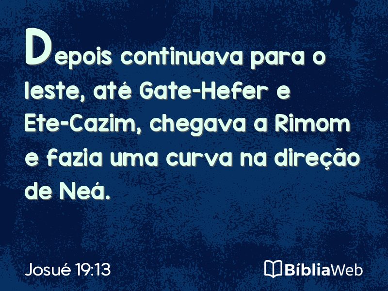 Josué 19:13 em imagem para compartilhar