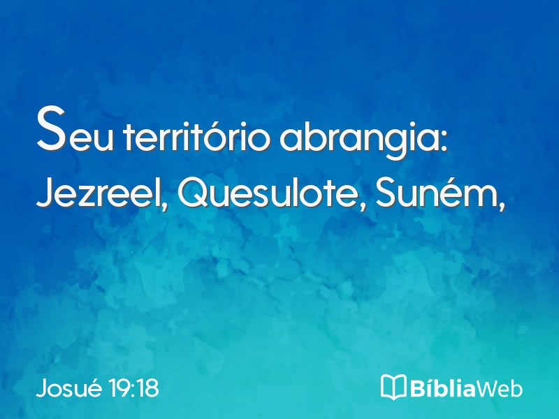 Josué 19:18 em imagem para compartilhar
