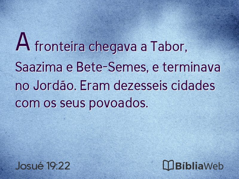 Josué 19:22 em imagem para compartilhar