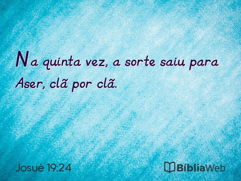 Josué 19:24 em imagem para compartilhar
