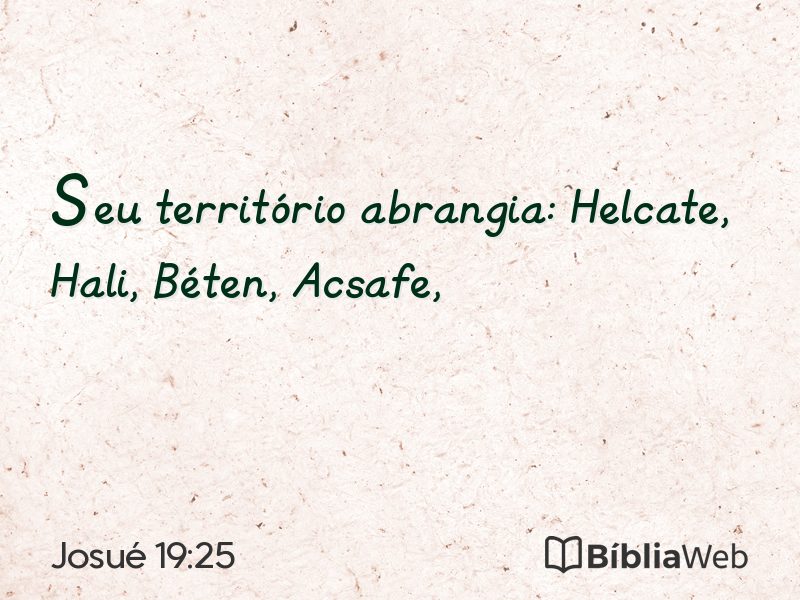 Josué 19:25 em imagem para compartilhar