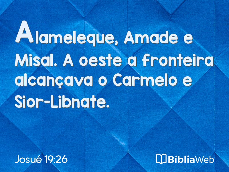 Josué 19:26 em imagem para compartilhar